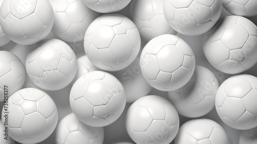  Background with soccer balls in White color.