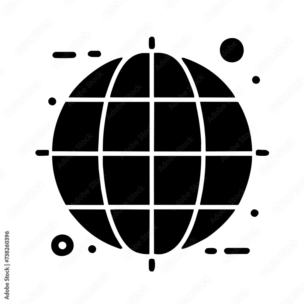 Globe icon symbolizing the world and earth, capturing the essence of global connectivity and unity Globe icon symbolizing the world and earth, capturing the essence of global connectivity and unity