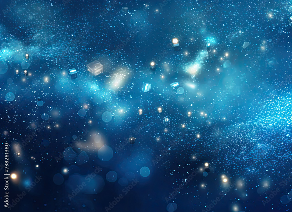 Blurry Image of a Blue Sky With Stars Blurry Image of a Blue Sky With Stars