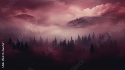 Burgundy Color Fog Background