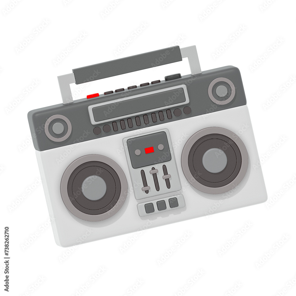 3D old radio 3D old radio