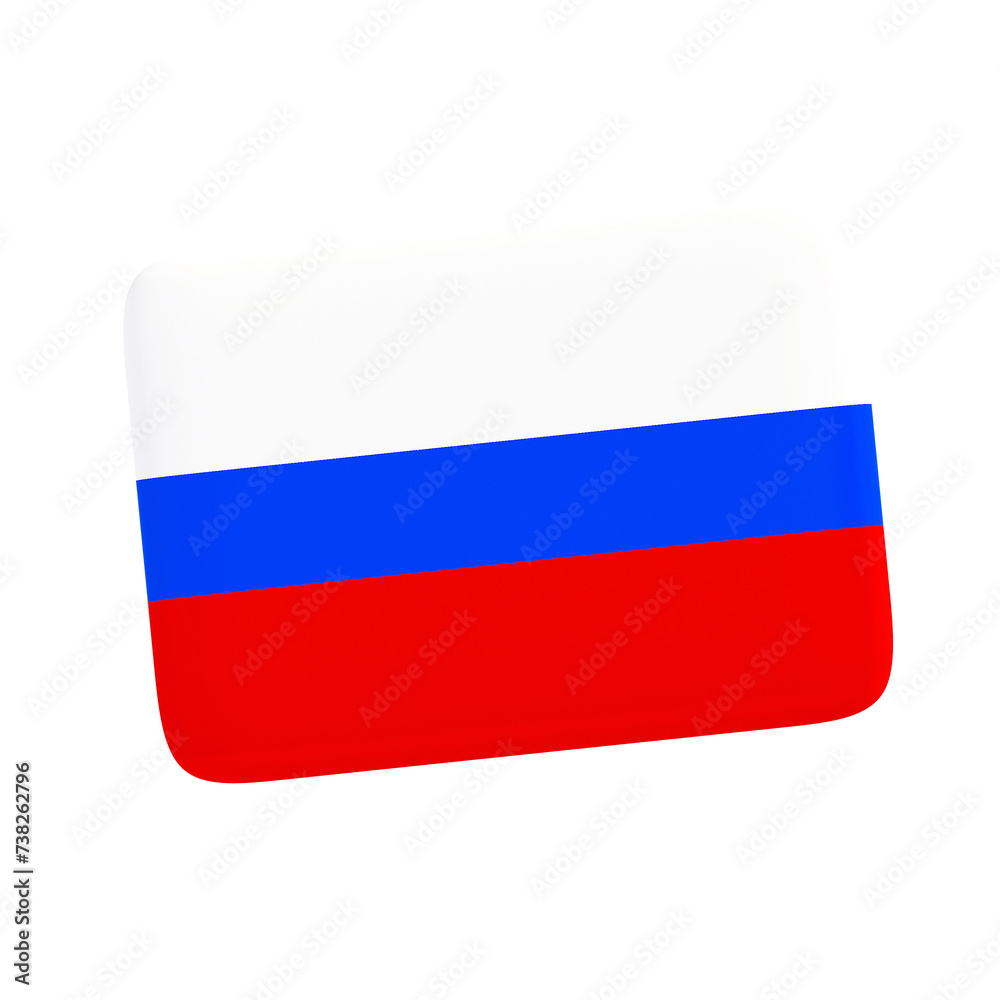 3D Russia flag 3D Russia flag