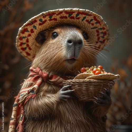 Cultural Fiesta Capybara: A Whimsical Culinary Delight