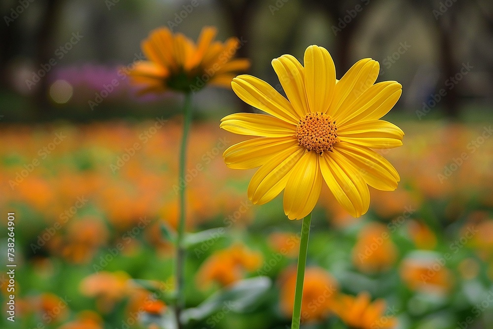 Captivating Close-up of Vibrant Yellow Flowers Captivating Close-up of Vibrant Yellow Flowers