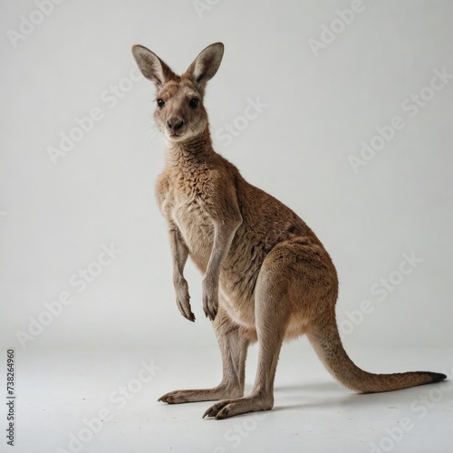 kangaroo on white background
