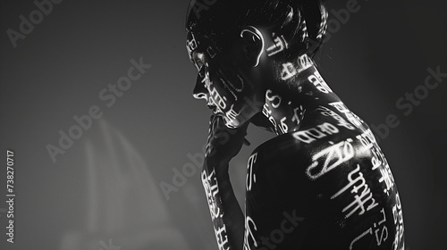 Abstract Human: Digital Code Body Art