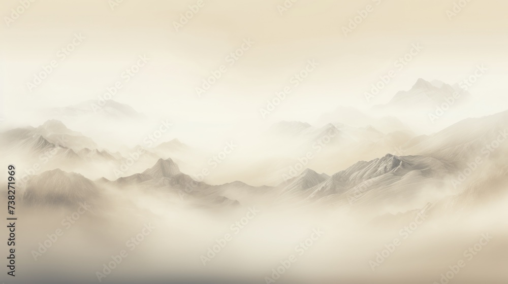 Ivory Color Fog Background