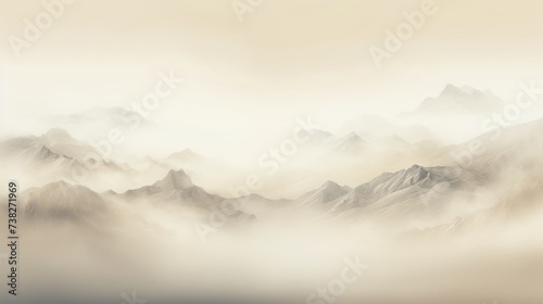 Ivory Color Fog Background