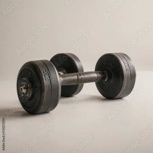 dumbbell on a white background 