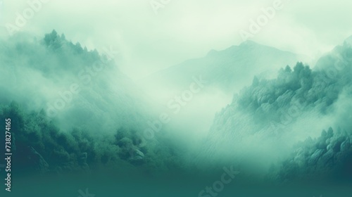 Mint Color Fog Background