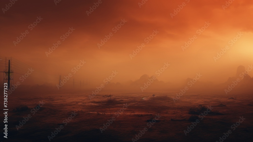 Rust Color Fog Background