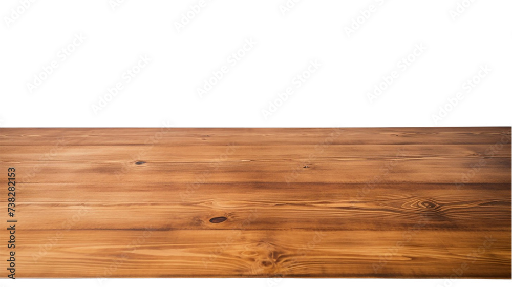 Wooden floor isolated on transparent background.