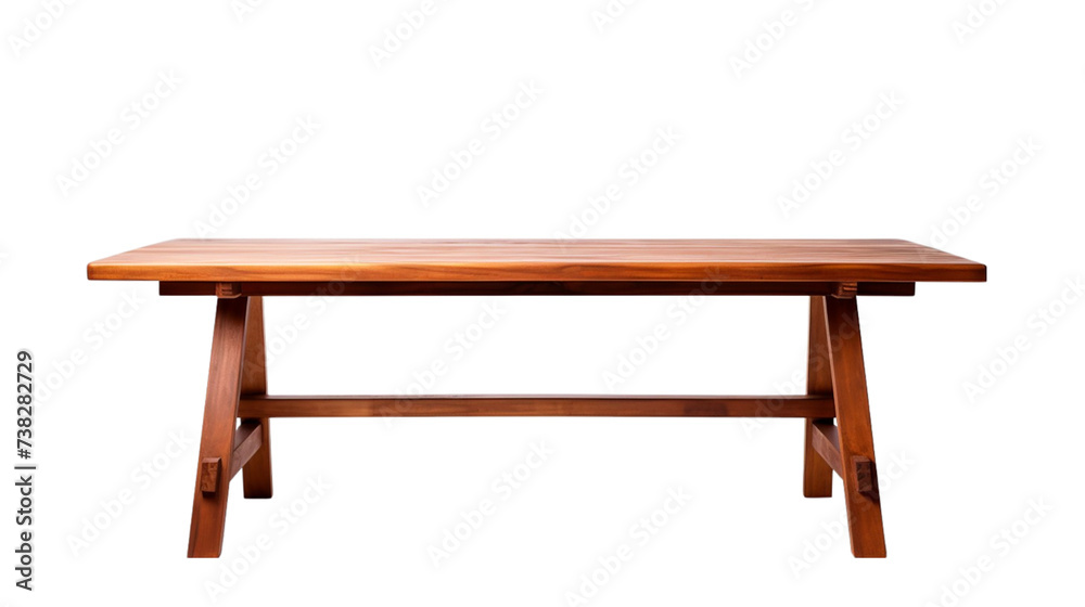 Wooden oak table with legs isolated on transparent background. Wooden oak table with legs isolated on transparent background.