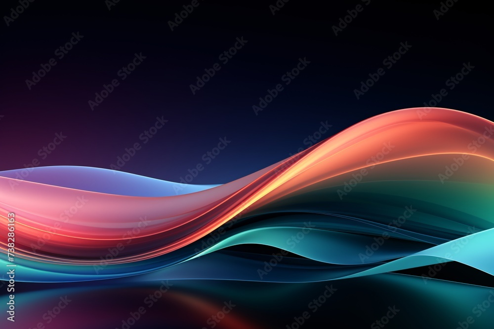 Surrealism background with multicolor and white curve line neon effect Surrealism background with multicolor and white curve line neon effect