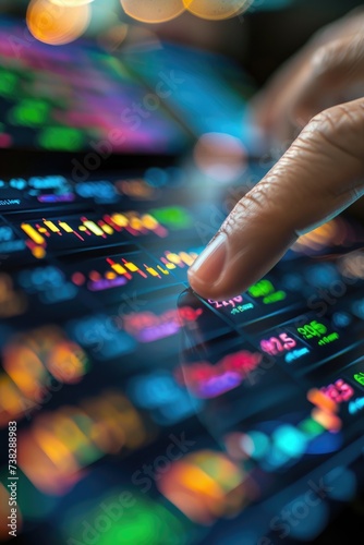 A trader executing trades o...