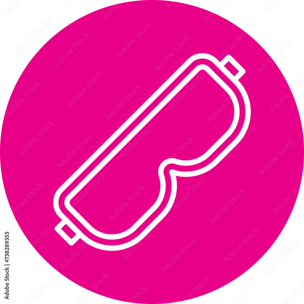 Safety Glasses Line Circle Icon Safety Glasses Line Circle Icon