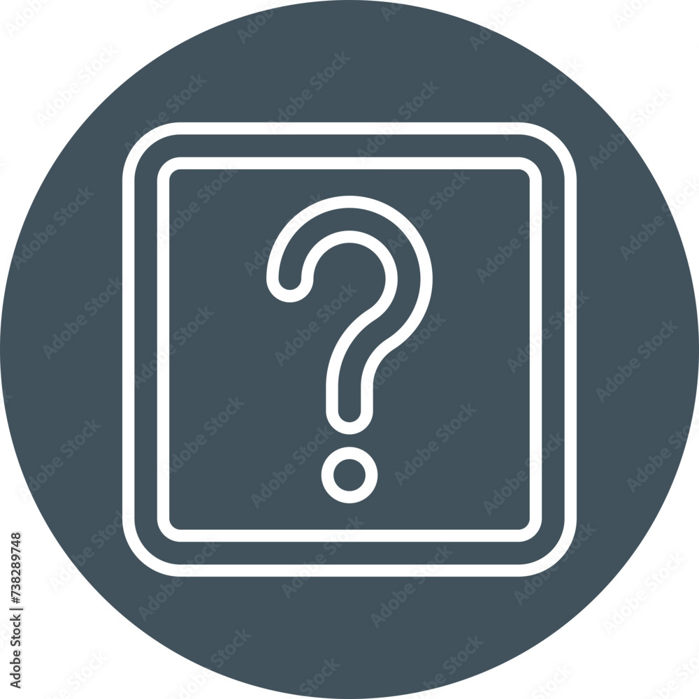 Question Mark Line Circle Icon Question Mark Line Circle Icon
