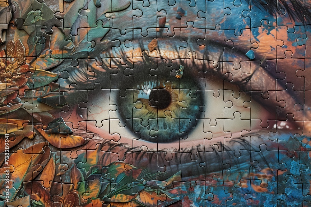 beautiful eye jigsaw puzzle