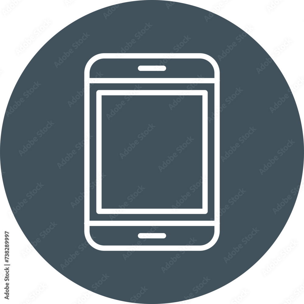 Mobile Line Circle Icon Mobile Line Circle Icon
