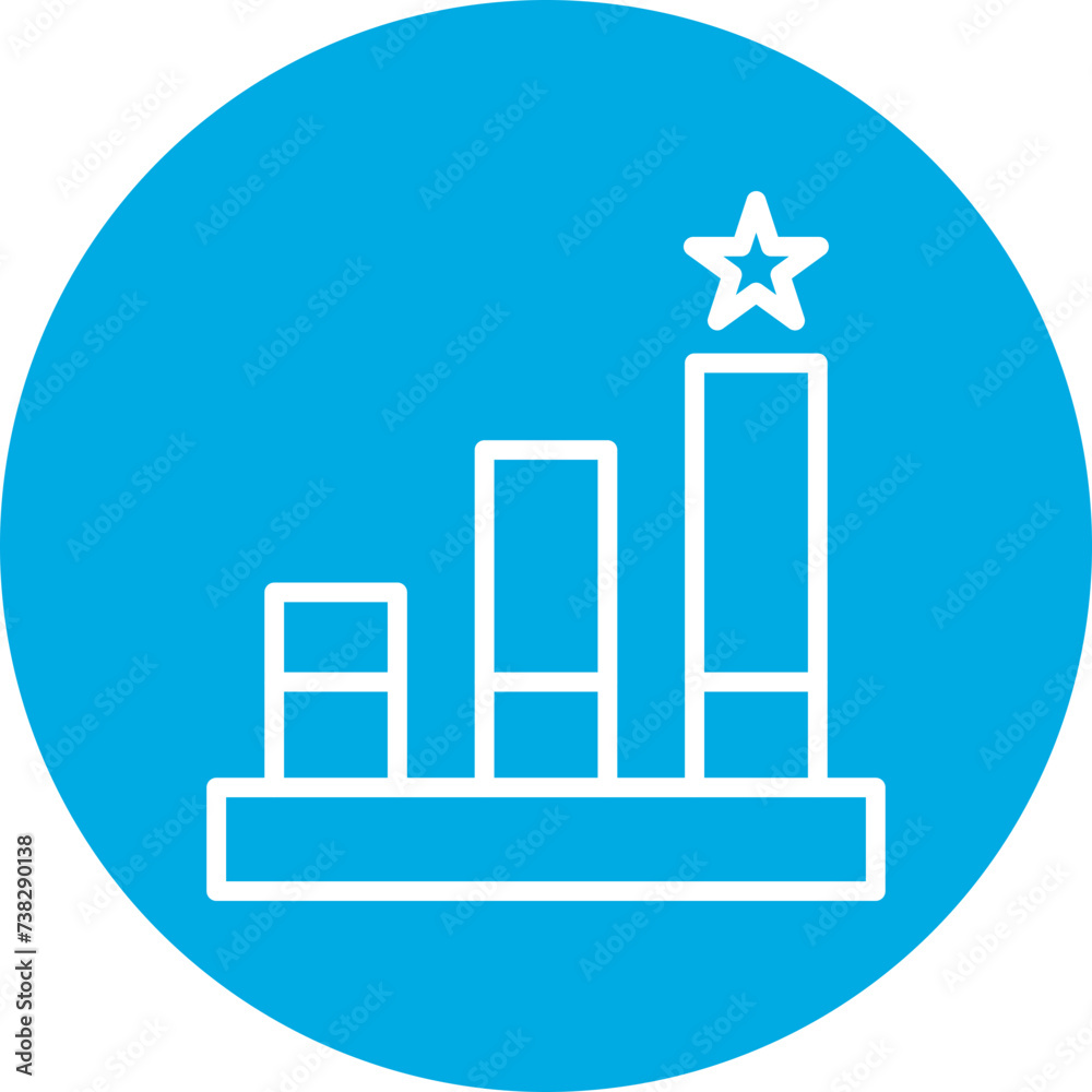 Ranking Factor Line Circle Icon Ranking Factor Line Circle Icon