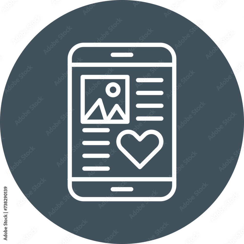 Mobile Friendly Line Circle Icon Mobile Friendly Line Circle Icon