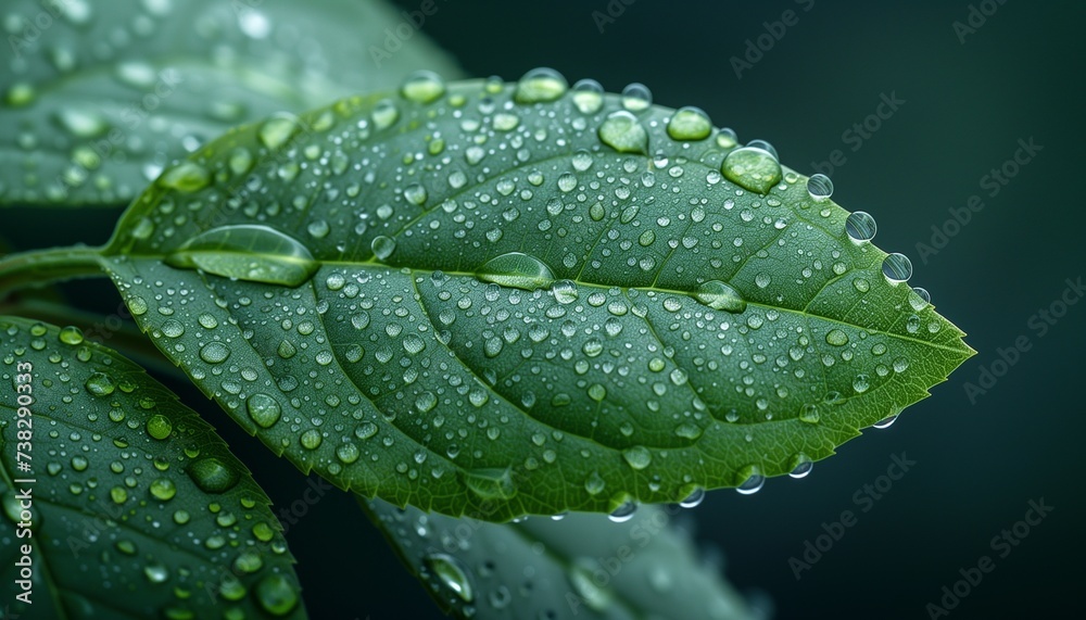 mint herbs leaves in the garden with water drops mint herbs leaves in the garden with water drops