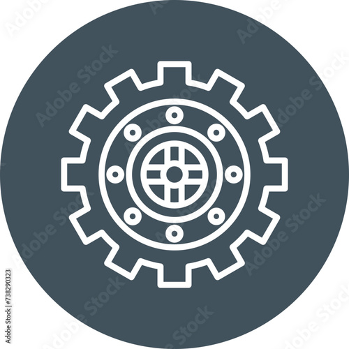Vault Line Circle Icon