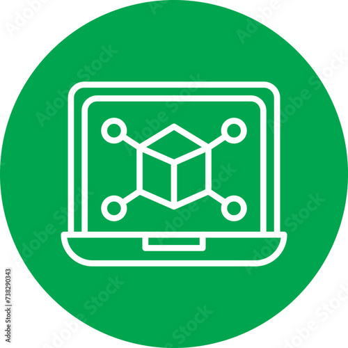 Simulation Line Circle Icon