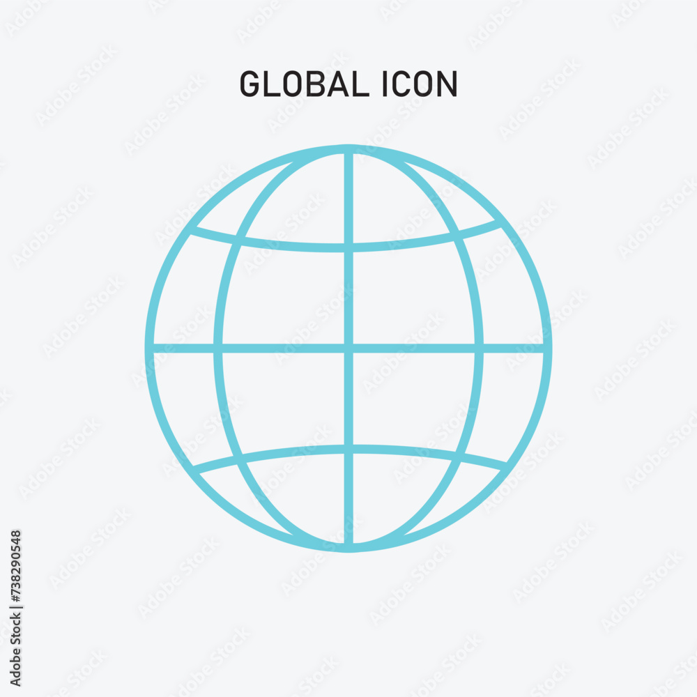 Global icon template. Vector illustration. Eps file 363. Global icon template. Vector illustration. Eps file 363.