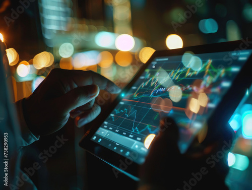 A trader executing trades o...