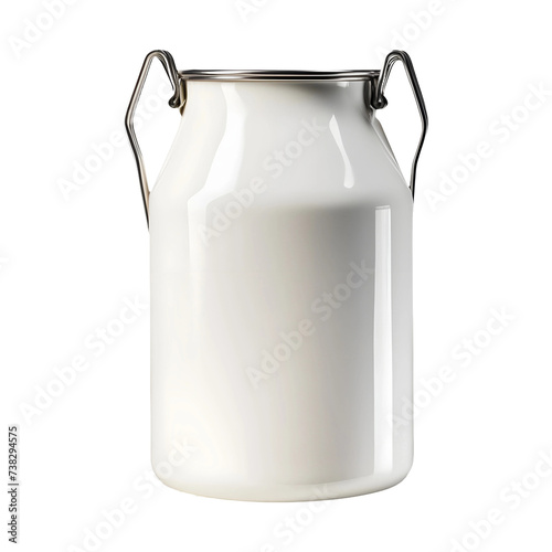 Steel_Milk_Can isolated on transparent background, PNG Cutout