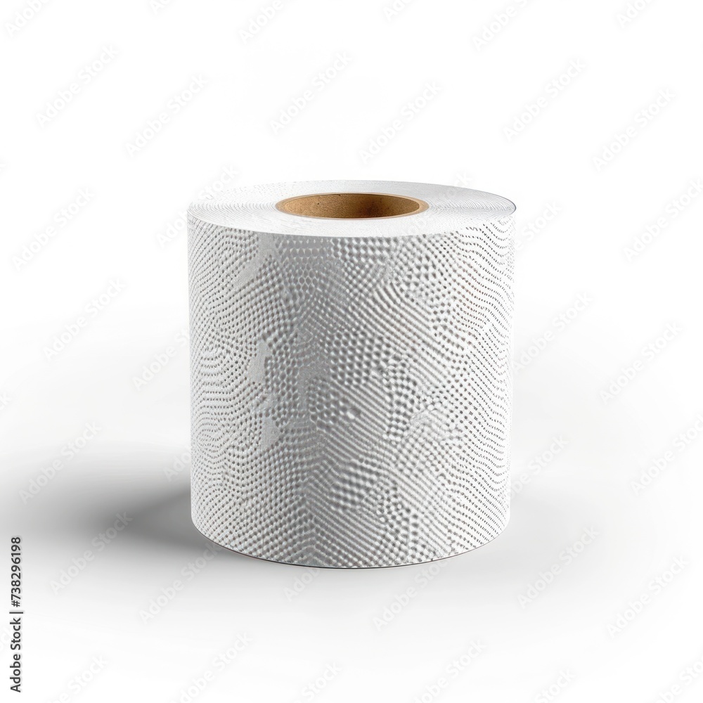 Toilet paper roll isolated on white background Toilet paper roll isolated on white background