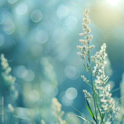 Abstract minimalistic natural spring background with lots of space for text