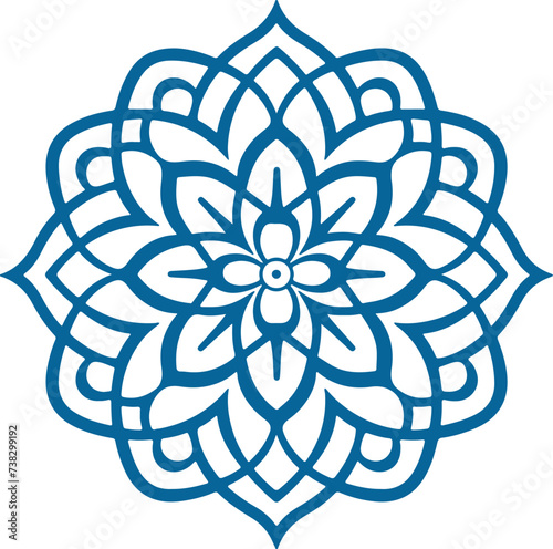 Mandala. Round Ornament Pattern. Henna tattoo mandala. Mehndi style. Ornamental luxury mandala pattern
