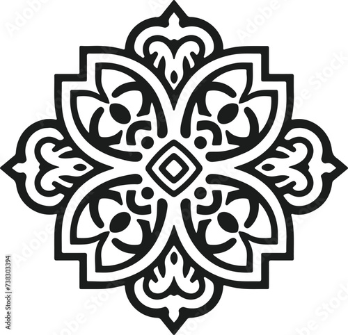 Mandala. Round Ornament Pattern. Henna tattoo mandala. Mehndi style. Ornamental luxury mandala pattern