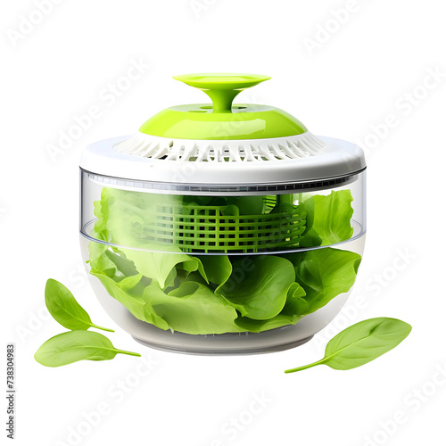 Salad_Spinner Machine isolated on transparent background, PNG Object photo