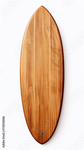  Wooden Surfboard. isolated on white background ©  Mohammad Xte