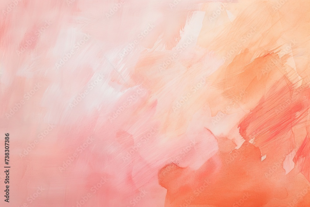Fototapeta premium Abstract wallpaper of a pink and orange and peach fuzz pantone gradient. Mesmerizing masterpiece capturing the vibrant hues of a peach and orange sunset, evoking feelings of warmth and creativity