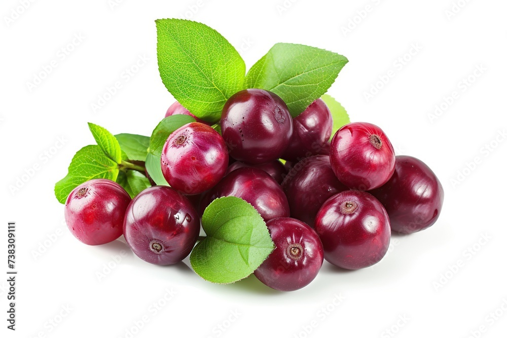 Red rose hip berries on white background Red rose hip berries on white background