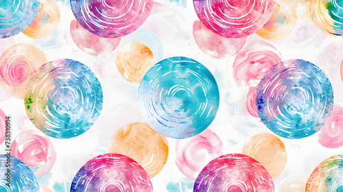 Seamless colorfull background pattern tile