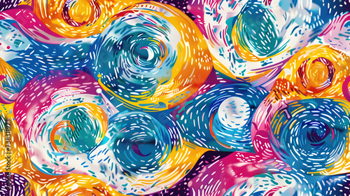 Seamless colorfull background pattern tile