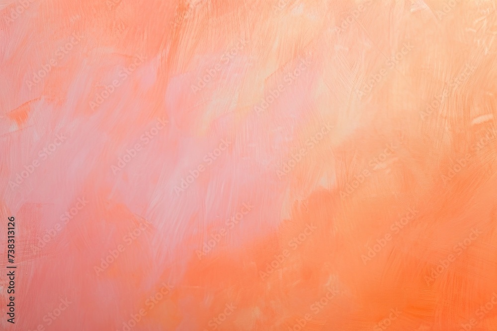Fototapeta premium Abstract wallpaper of a pink and orange and peach fuzz pantone gradient. Mesmerizing masterpiece capturing the vibrant hues of a peach and orange sunset, evoking feelings of warmth and creativity