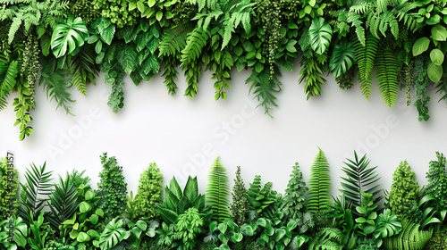 Green Oasis: A Dense Wall of Foliage, Creating a Natural Backdrop of Beauty and Serenity