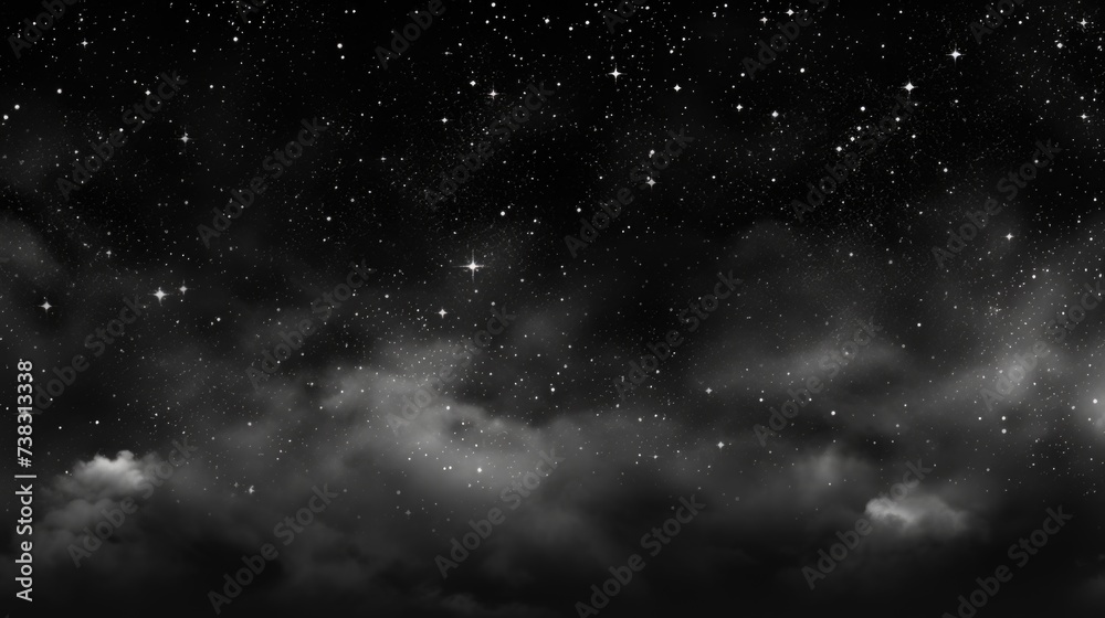 The background of the starry sky is in Charcoal color. The background of the starry sky is in Charcoal color.