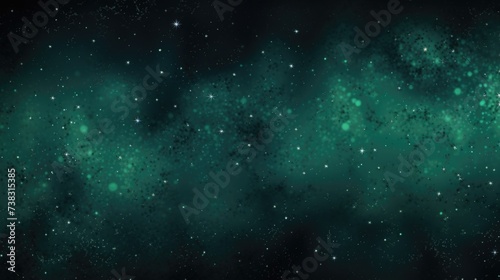 The background of the starry sky is in Dark Green color © Various Backgrounds