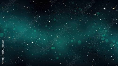 The background of the starry sky is in Emerald color.