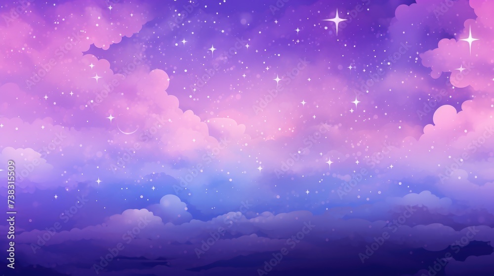 Fototapeta premium The background of the starry sky is in Lavender color