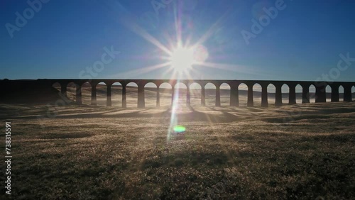 Aerial of The Ribblehead Viaduct at Dawn North Yorkshire
Settle, England, United Kingdom photo