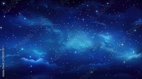 The background of the starry sky is in Sapphire color