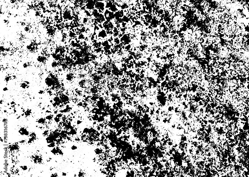 Rustic grunge vector texture with grain and stains. Abstract noise background. Weathered surface. Dirty and damaged. Detailed rough backdrop. Vector graphic illustration with transparent white. EPS10.